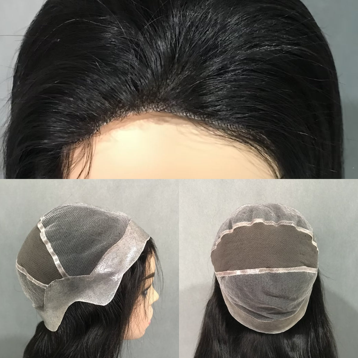 Medical wig Full hand-tied Natural black 20 inches - Hormel Wigs