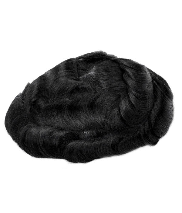 Thin Skin (Knotted) - 8"*10" Thin Skin Men Hair System 0.06-0.08mm - Hormel Wigs