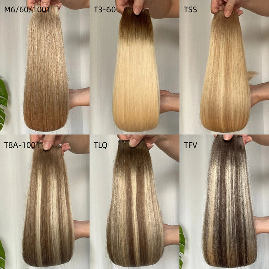 Extensiones de cabello Genius Weft 100 g - COLORES CON MECHAS/RAÍCES
