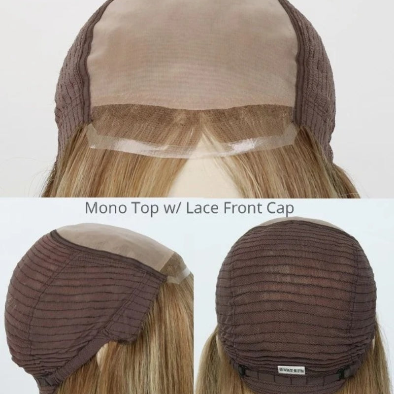Mono top with lace front human hair wig - Hormel Wigs