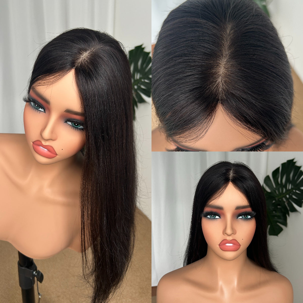 Silk Top Fish-Net Human Hair Topper | Size 6x6" | 16"