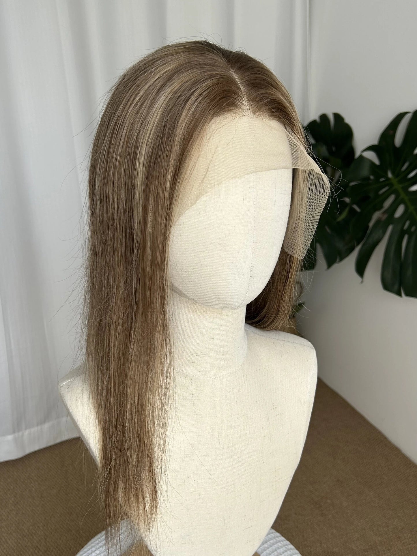 13×4 Lace Front Human Hair Wig | 180% Density | 18 Inches | Ash Brown