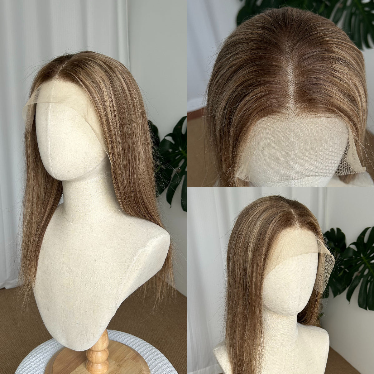 13×4 Lace Front Human Hair Wig | 180% Density | 18 Inches | Ash Brown