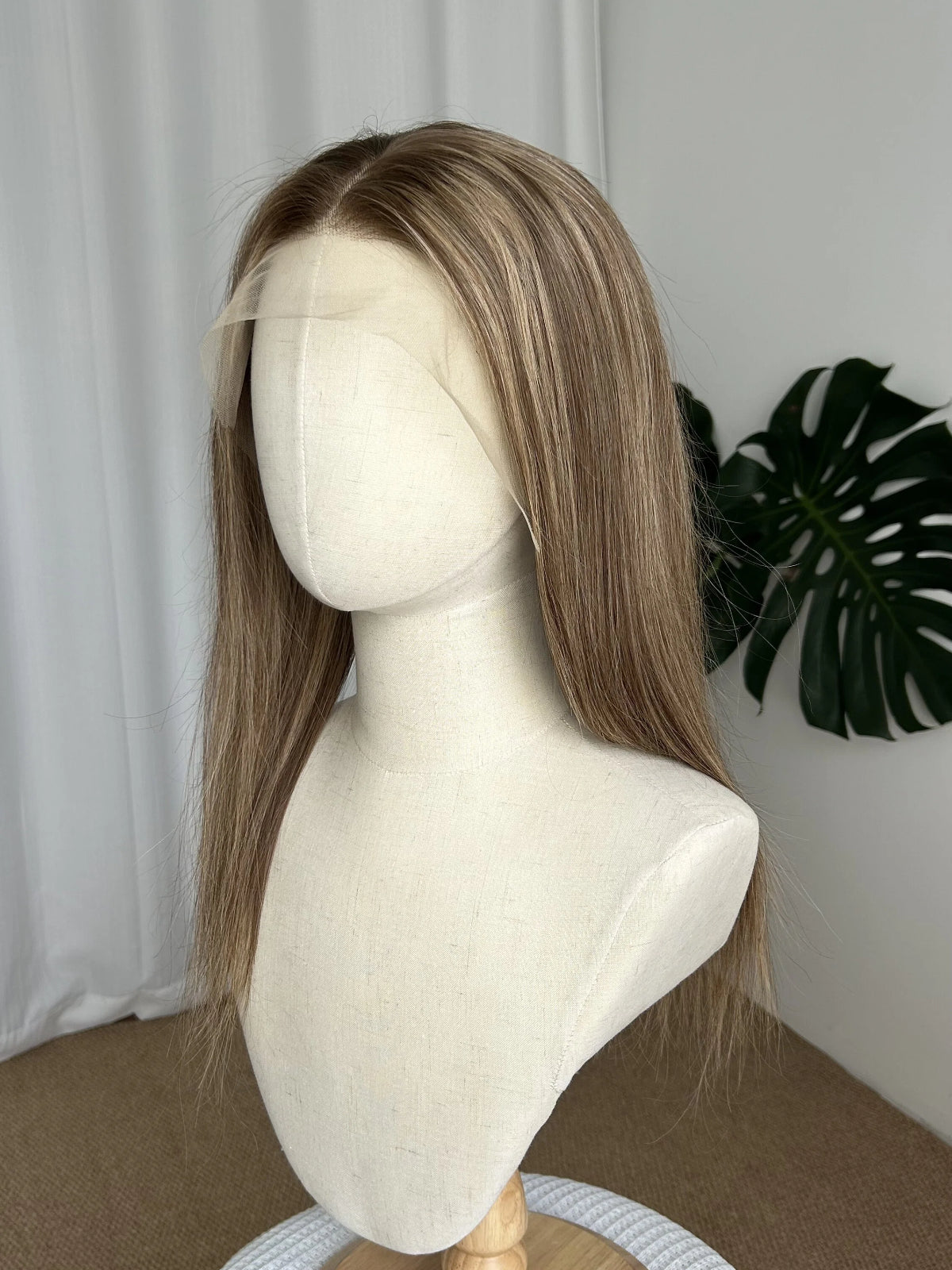 13×4 Lace Front Human Hair Wig | 180% Density | 18 Inches | Ash Brown
