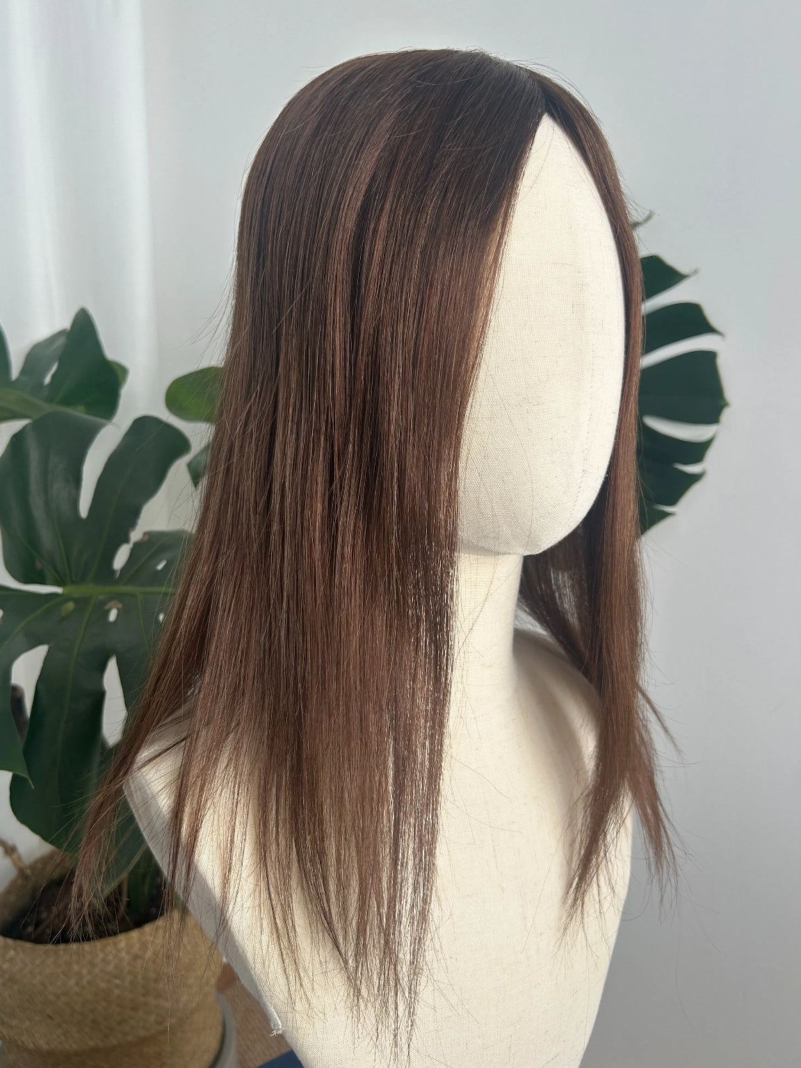 Mono Hair Topper 5.5" × 6" | Brazilian Human Hair | Dark Brown #3 - Hormel Wigs
