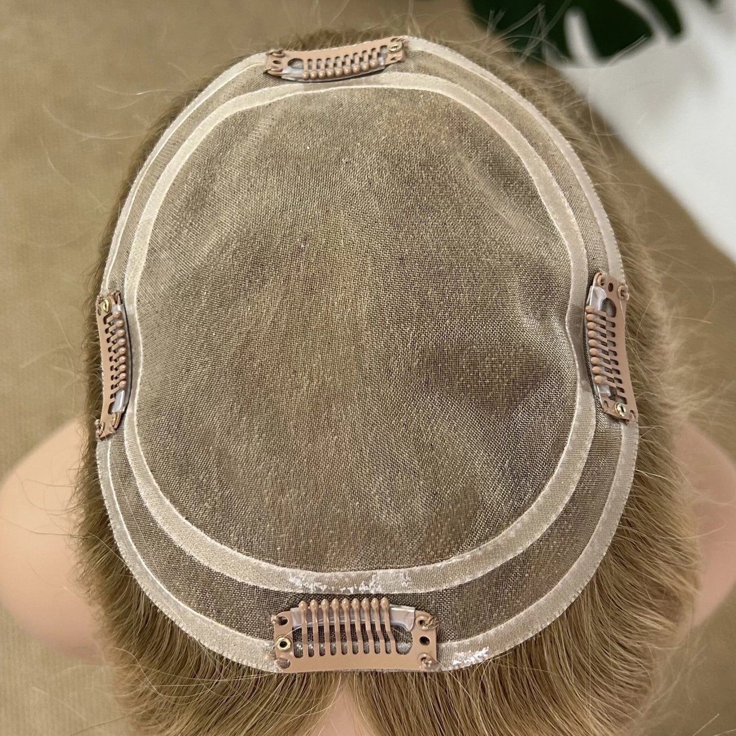 Mono Hair Topper 5.5" × 6" | Brazilian Human Hair | T8-16