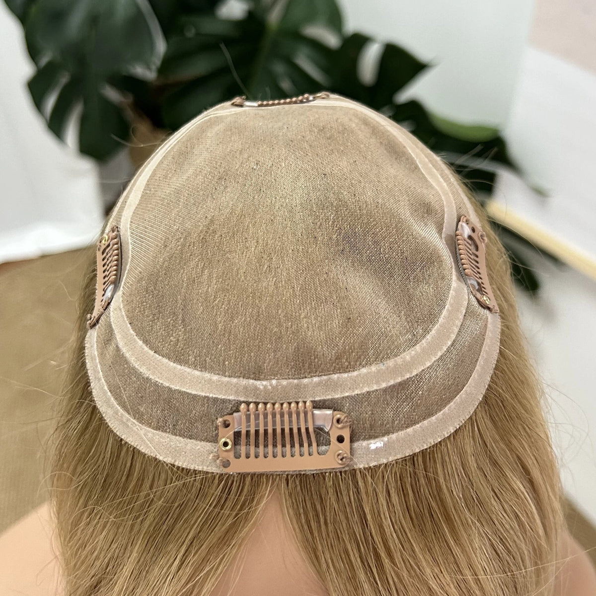 Mono Hair Topper 5.5" × 6" | Brazilian Human Hair | T8-16