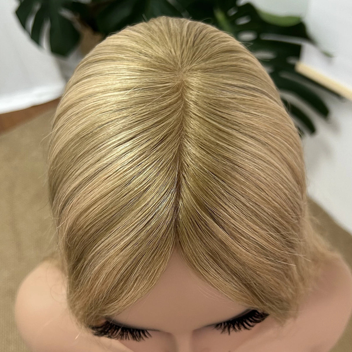 Mono Hair Topper 5.5" × 6" | Brazilian Human Hair | T8-16