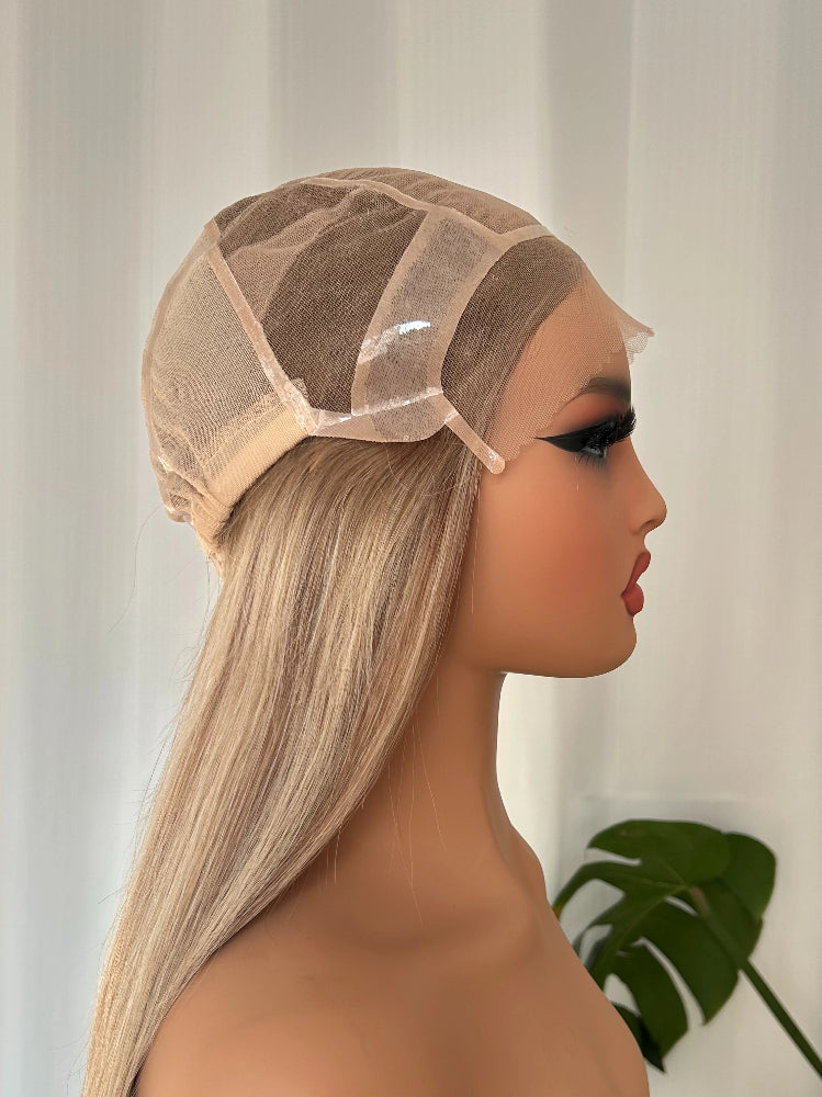 Medical Wig – 4×4 Silk Top, Full Hand-Tied Human Hair, 14”
