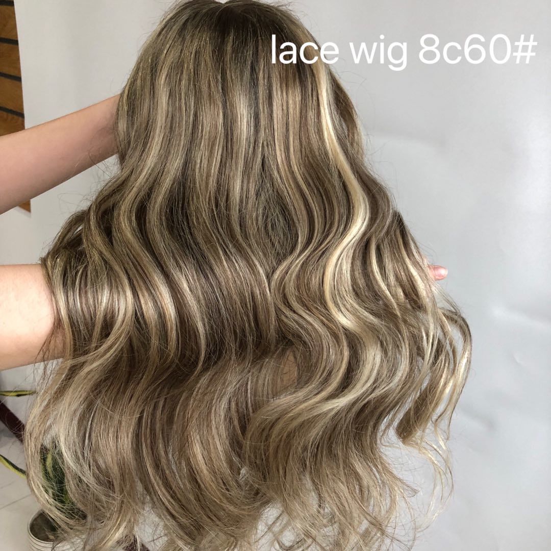 13*6" Lace top human hair wig 20 inches - Hormel Wigs