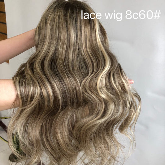 13*6" Lace top human hair wig 20 inches - Hormel Wigs