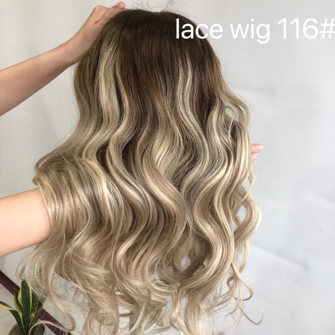 13*6" Lace top human hair wig 20 inches - Hormel Wigs