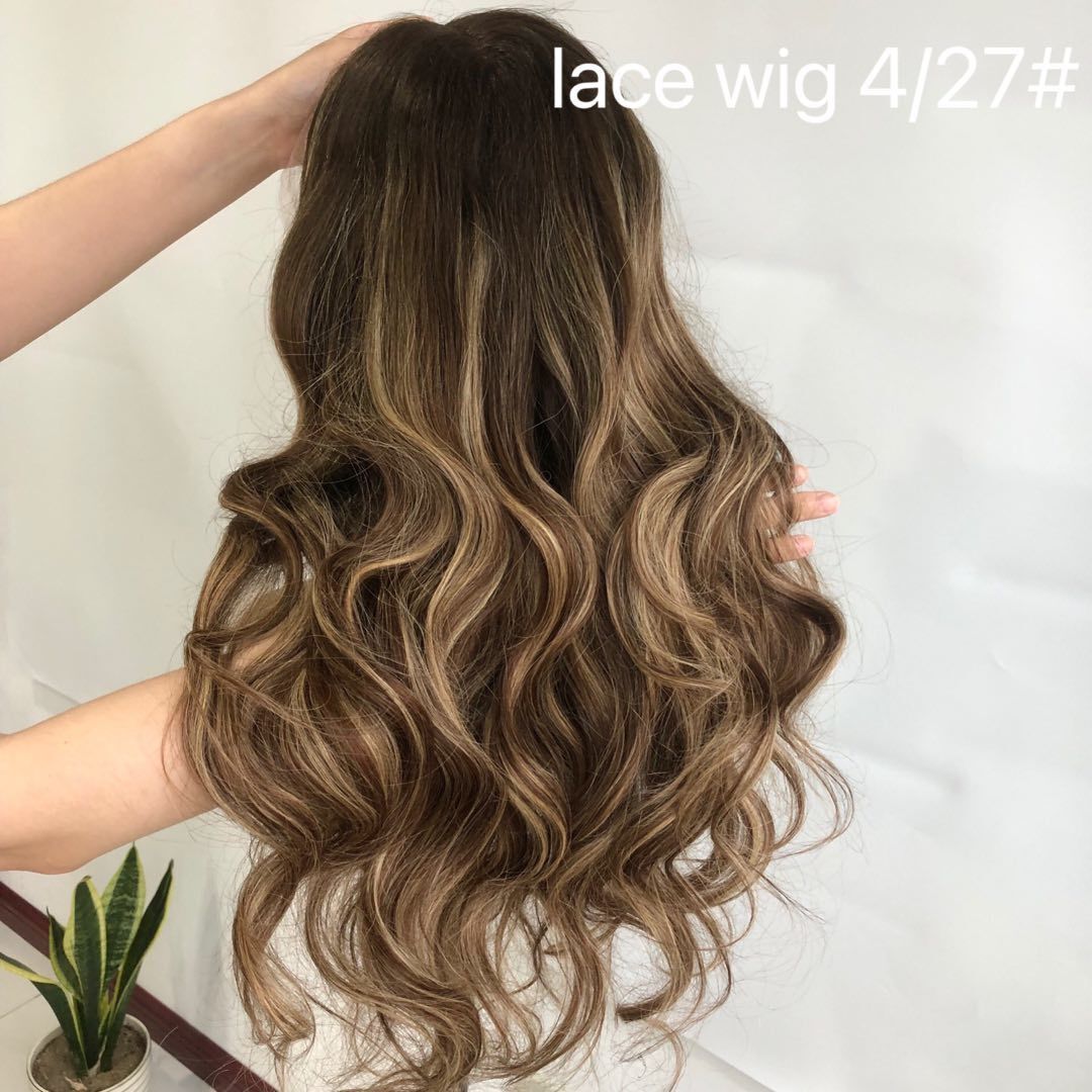 13*6" Lace top human hair wig 20 inches - Hormel Wigs