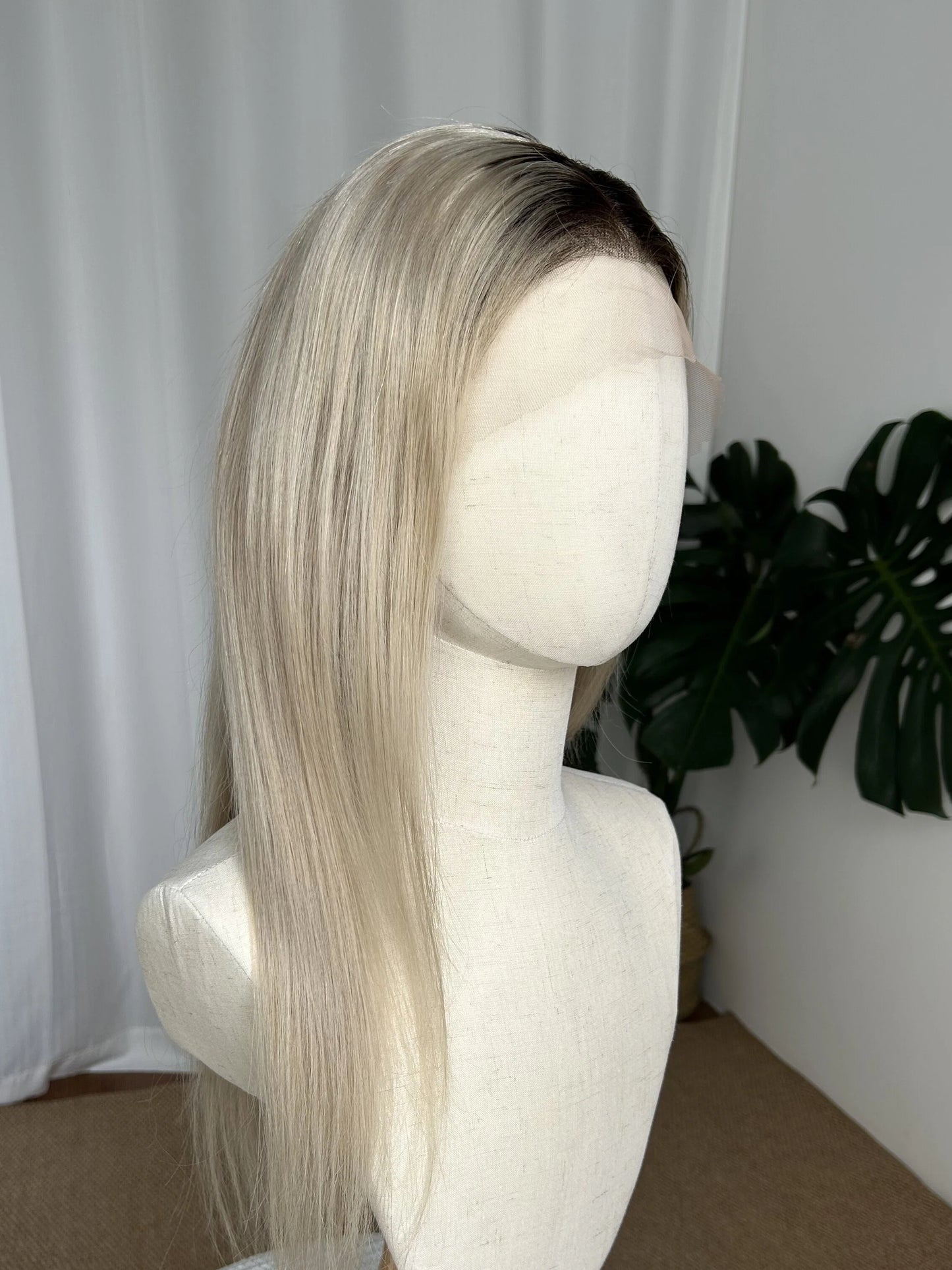 13×4 Lace Front Human Hair Wig | Blonde with Dark Root | 180% Density