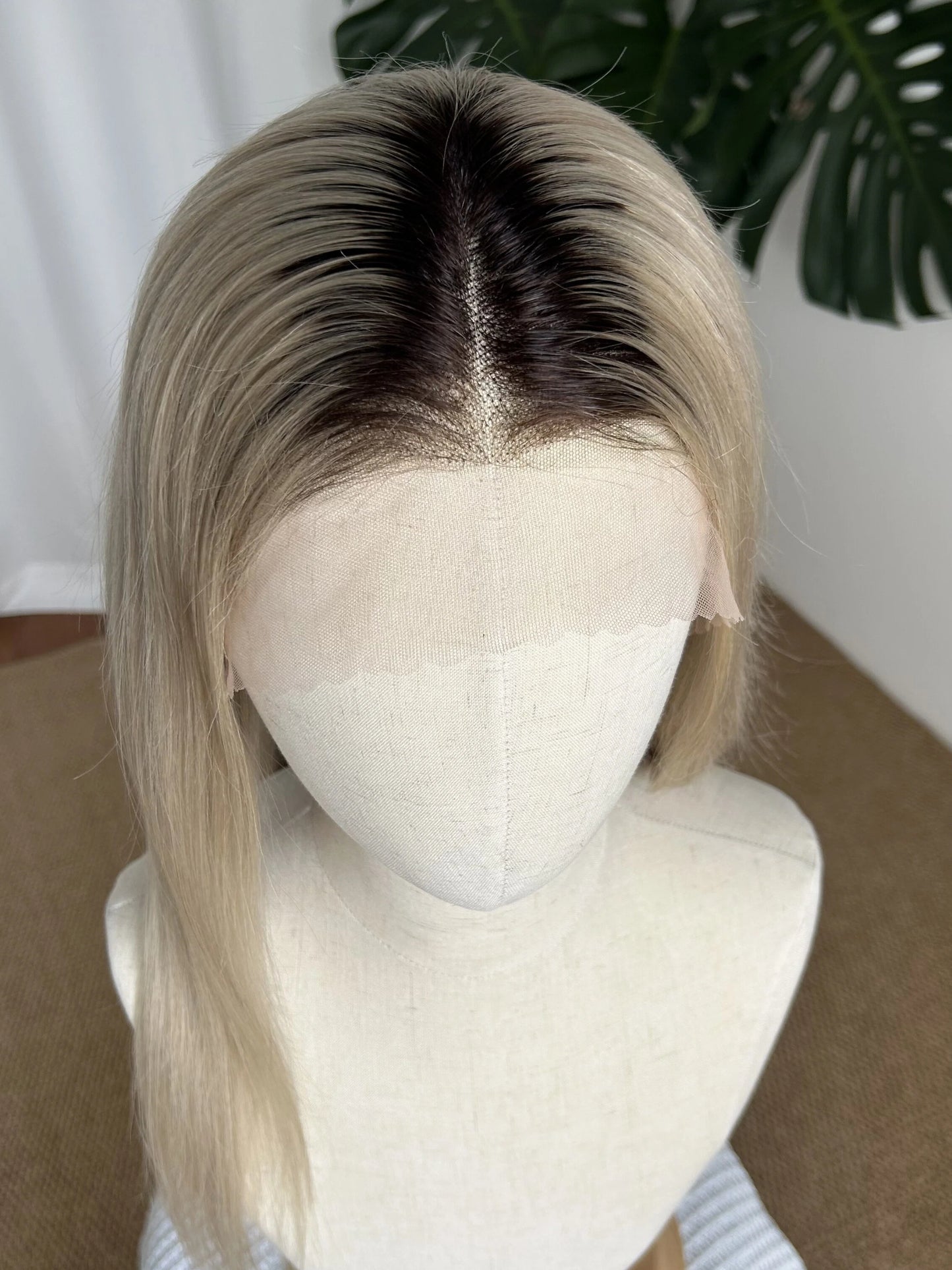 13×4 Lace Front Human Hair Wig | Blonde with Dark Root | 180% Density