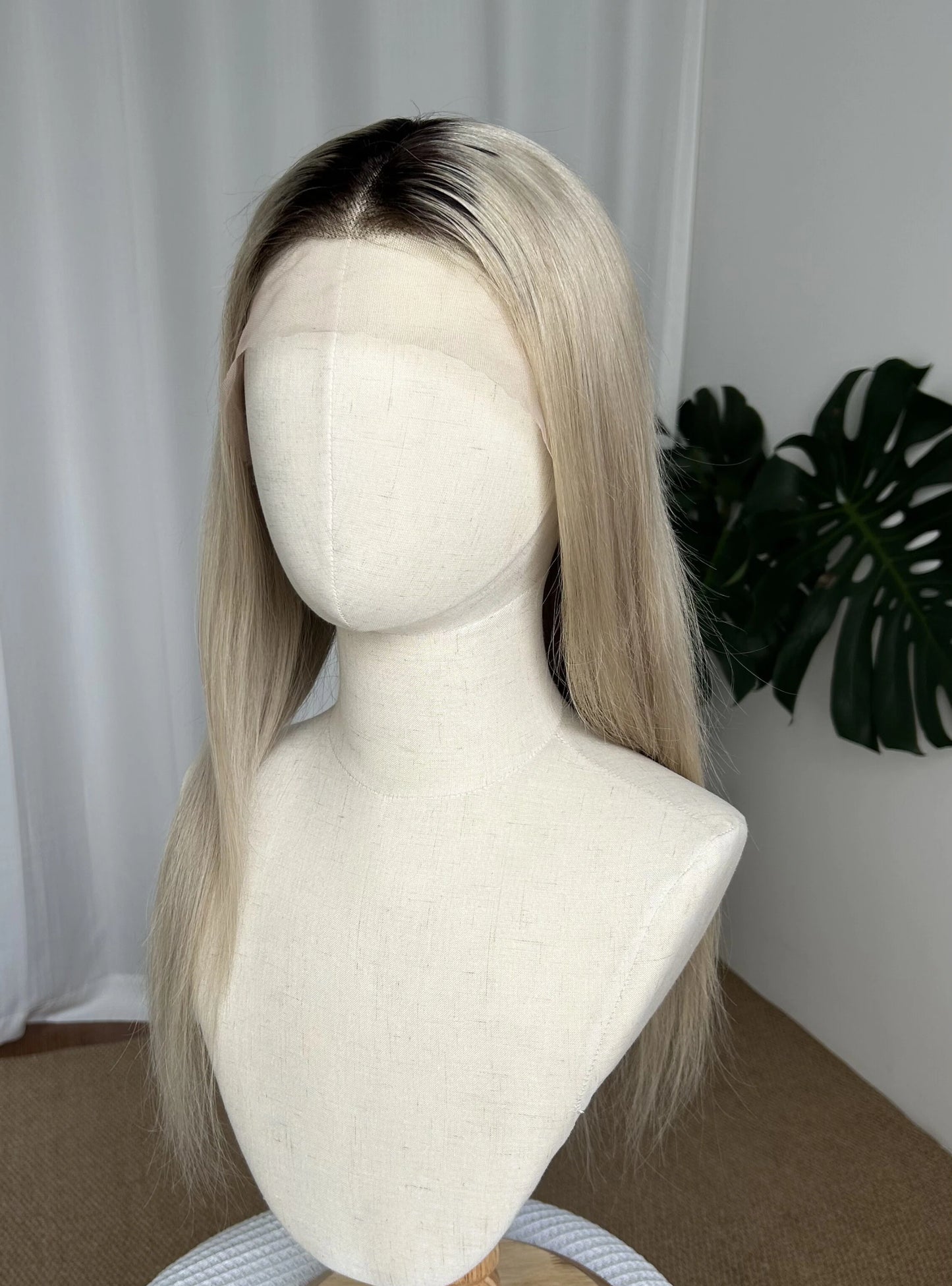 13×4 Lace Front Human Hair Wig | Blonde with Dark Root | 180% Density