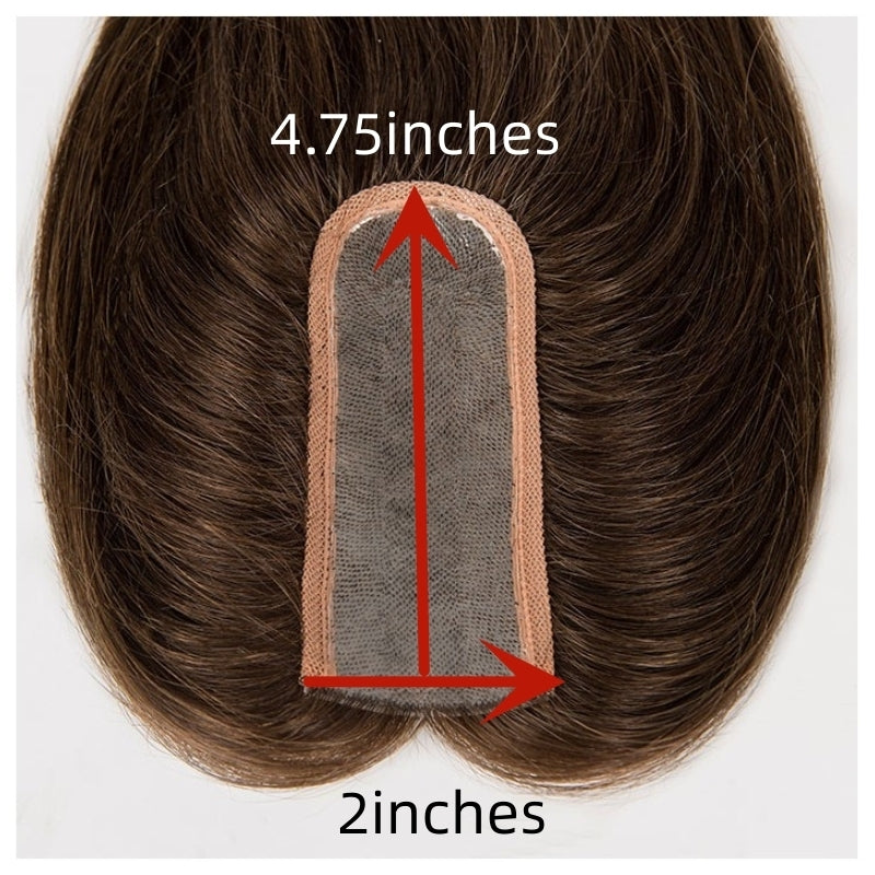 Mini PU Partings 2X4.7" Remy Human Hair 14" - Hormel Wigs