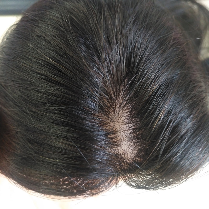 Mini SILK Partings 2.75X5.5" Remy Human Hair 14" - Hormel Wigs