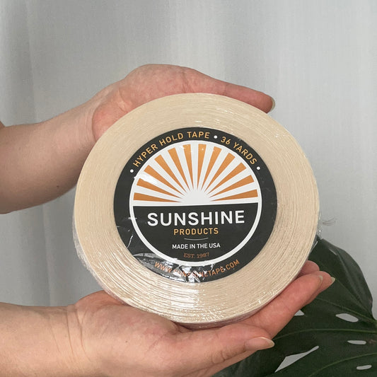 Sunshine Hyper Hold Tape Roll – 36 Yards | 1" Width - Hormel Wigs