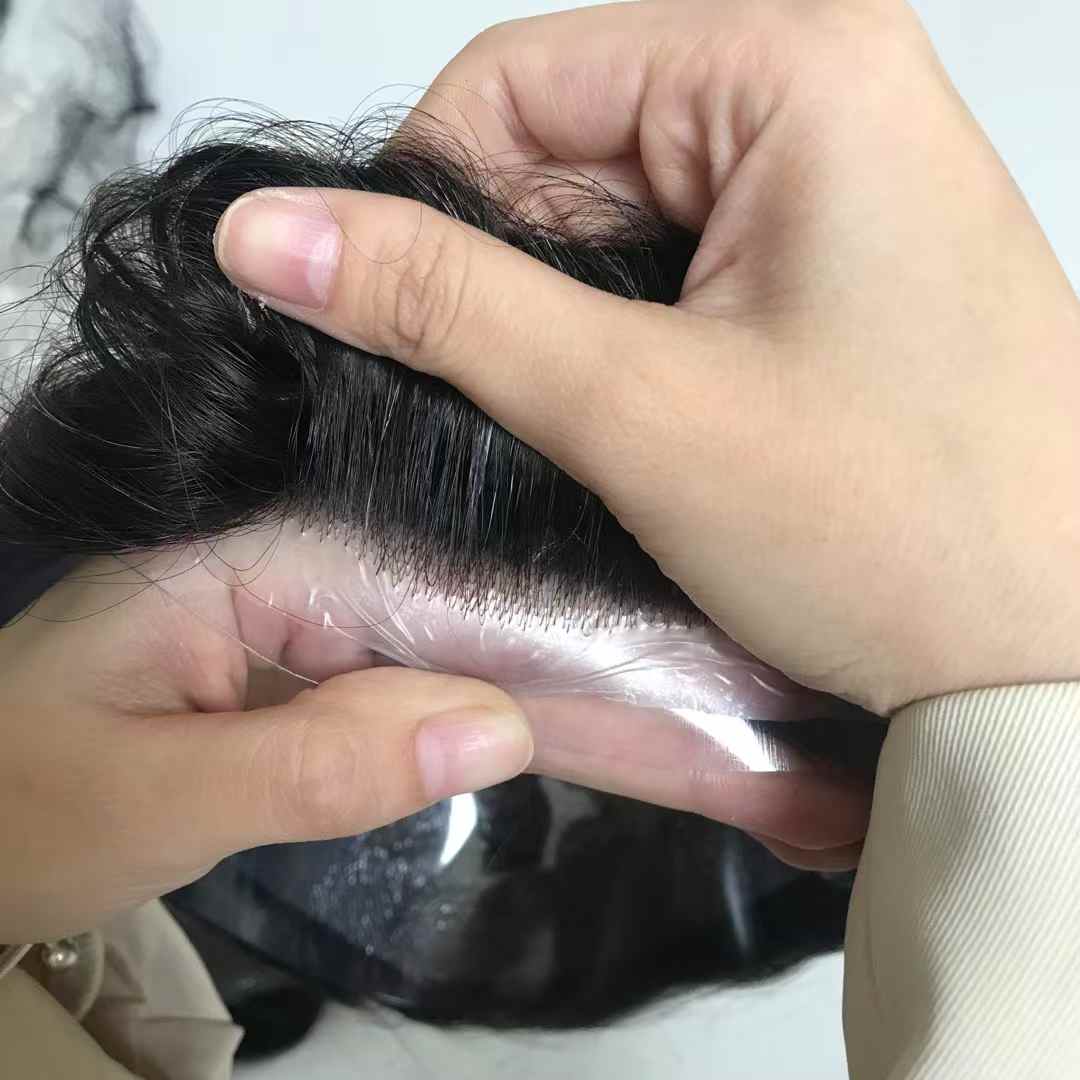 0.02-0.04mm Ultra-Thin Skin Hair System | 8" x 10" | 6" Hair Length - Hormel Wigs