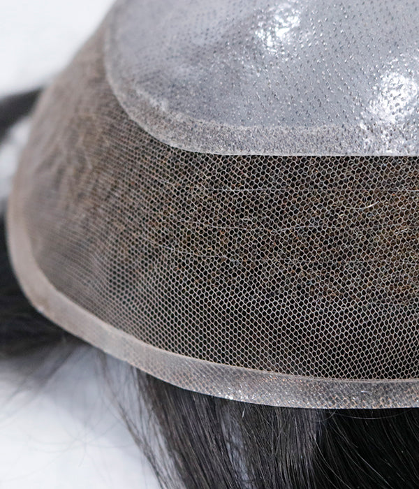 Ominilace - 8"*10" Skin With Lace Front Men Hair System - Hormel Wigs