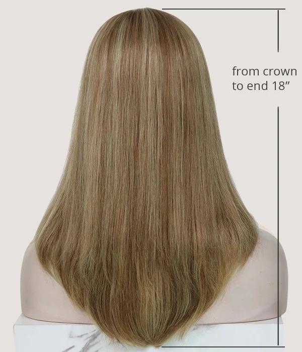 Mono top with lace front human hair wig - Hormel Wigs