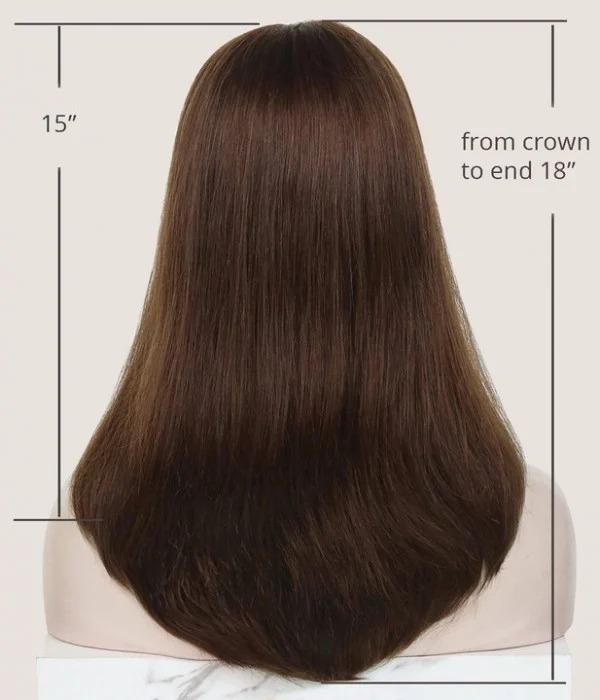 Mono top with lace front human hair wig - Hormel Wigs