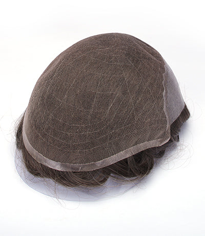 Bella(Q6)- 8"*10" Full Lace Men Hair System - Hormel Wigs